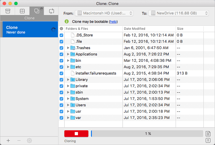 carbon copy cloner migration assistant