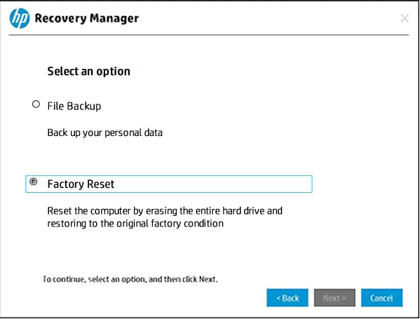 HP클라우드 복구 도구 사용하기8