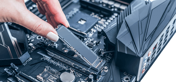 새 디스크 설치