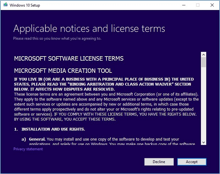 라이선스 조건에 동의