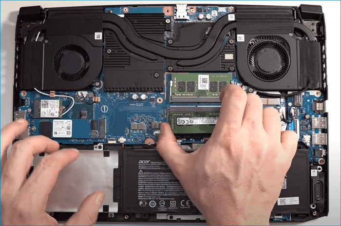 nvme ssd를 올바르게 넣어주세요