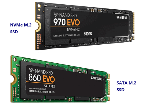 nvme SSD를 sata SSD로 복제