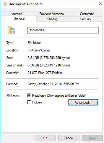 암호화 보호 취소