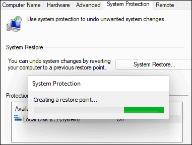 시스템 포인트 생성