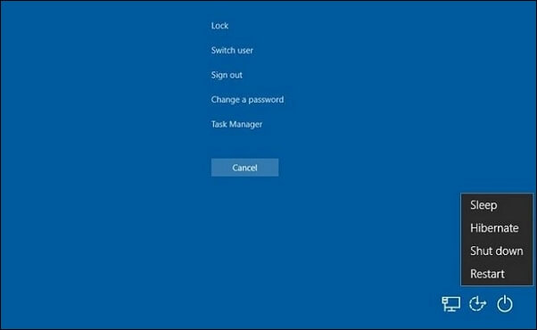 Ctrl + Alt + Delete Restart
