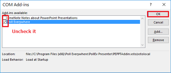 추가 기능 비활성화-2 단계