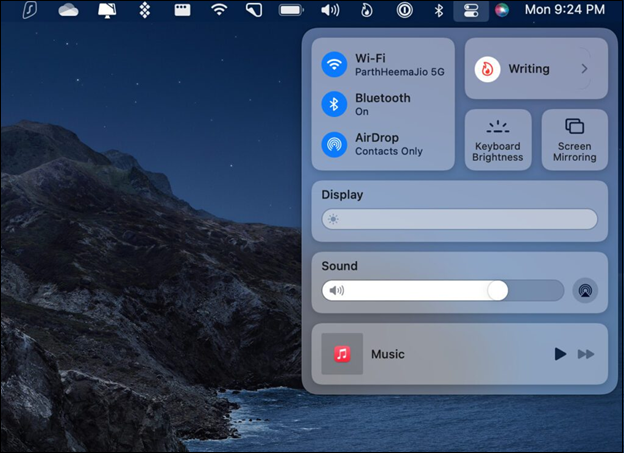 Mac에서 포커스 모드 비활성화