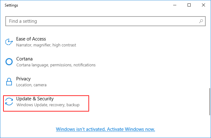 업데이트 및 보안