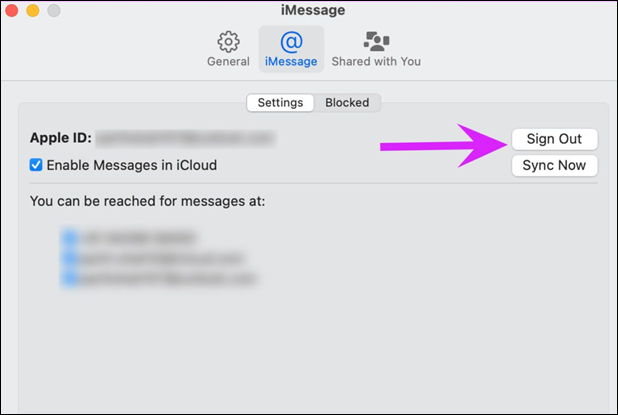로그아웃 옵션을 누르세요