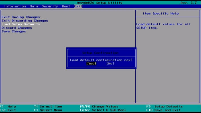 BIOS를 재설정하여 Windows에서 파일을 로드하는 문제 수정