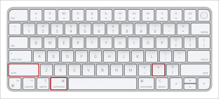 커맨드 + 시프트