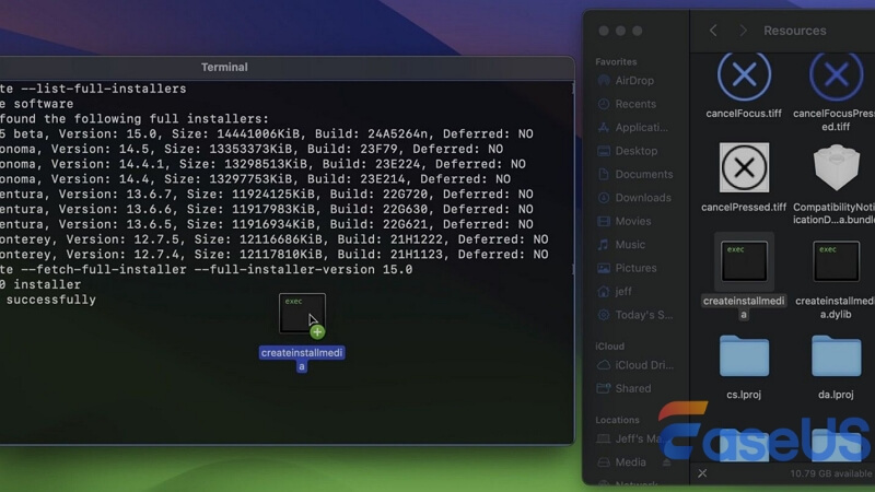 이동 createinstallmedia
