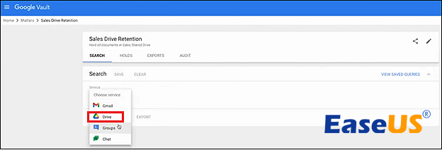 드라이브를 선택하세요