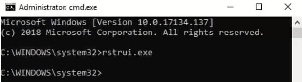 안전 모드에서 시스템 포인트 복구