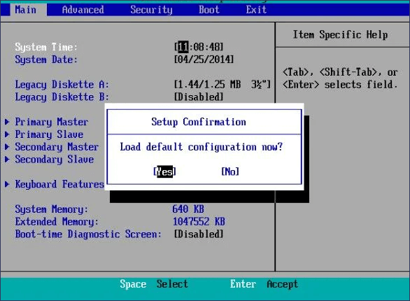 바이오스 재설정