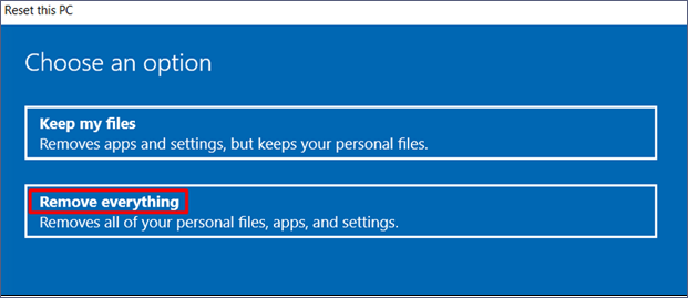 PC에서 모든 것을 제거하십시오