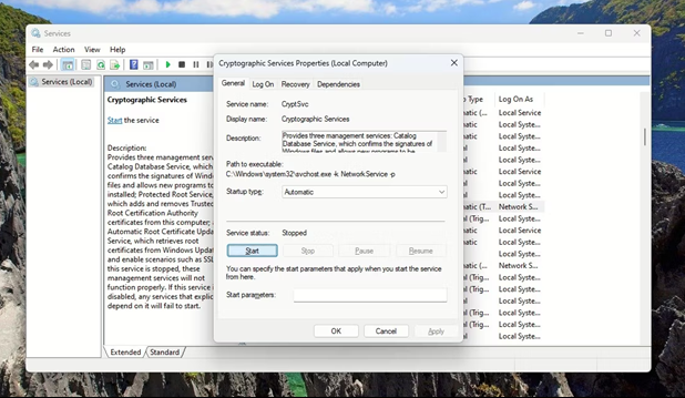 시작 버튼을 누르세요