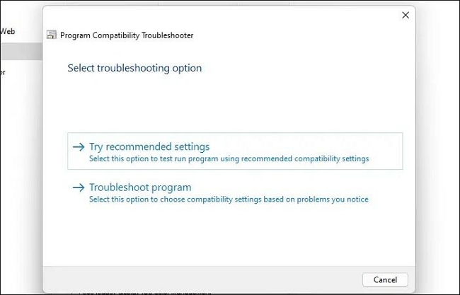 권장 설정으로 문제 해결