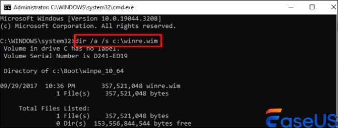 명령줄을 입력하세요