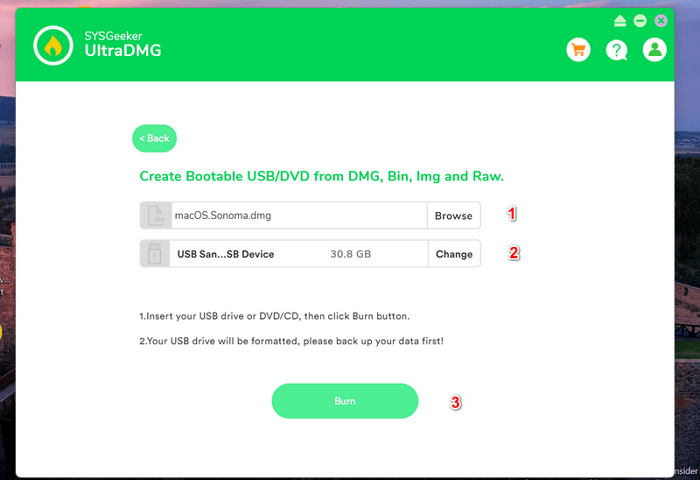 Ultra DMG로 Mac 부팅 가능한 USB 만들기