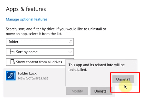 폴더 잠금 해제6