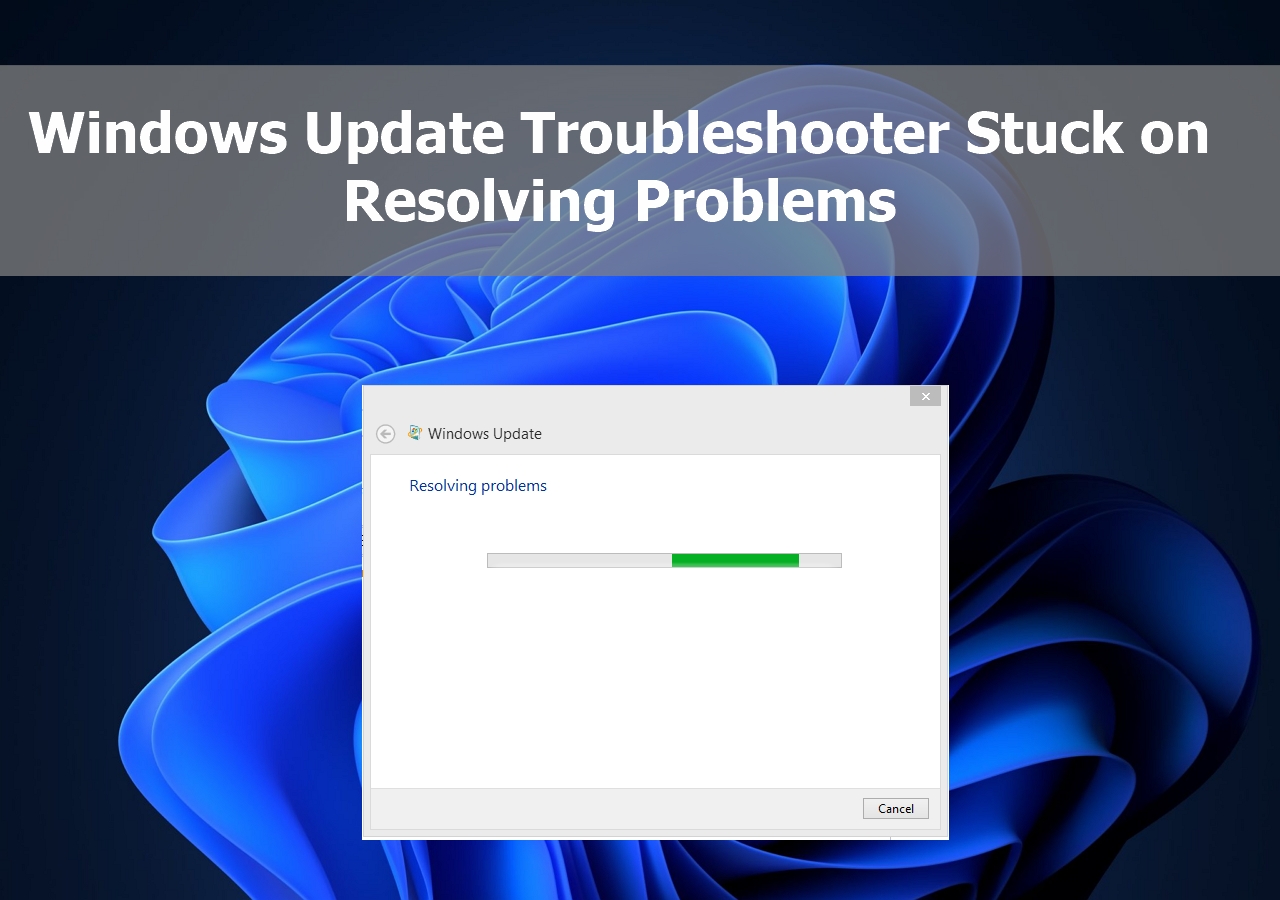 Windows 업데이트 문제 해결사가 문제 해결에 멈췄습니다.