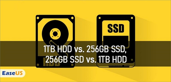 1TB HDD 대 256GB HDD