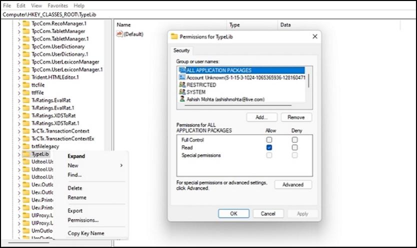 권한 세부 정보