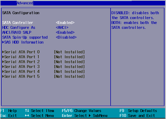 바이오스 사타 컨트롤러