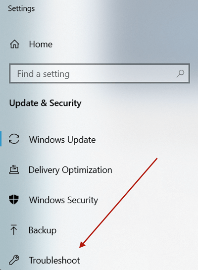 Windows 업데이트 문제 해결사 실행