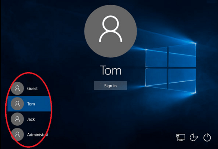 사용자 계정 변경
