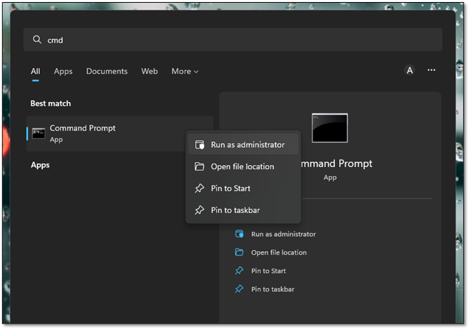 DISM 도구 새로 고침
