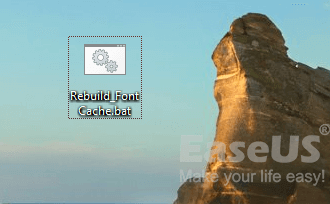 재건된 Windows 글꼴 캐시.