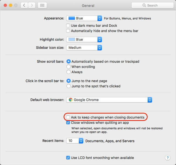 자동 저장이 활성화되어 있는지 확인