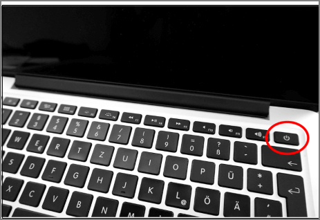 Mac의 경우 전원 버튼을 길게 누르세요.