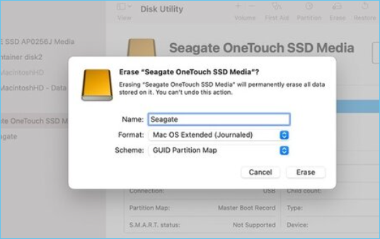 mac os 확장(저널링)