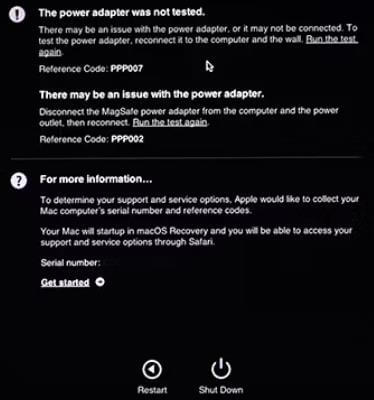 Apple 진단 -2 실행