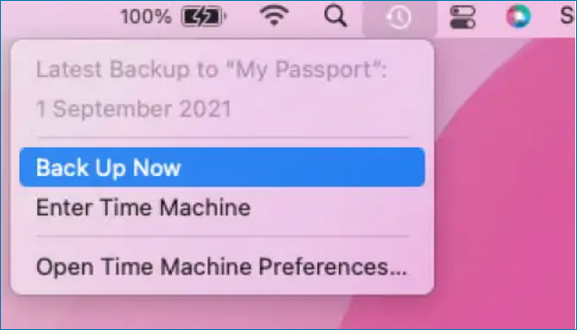 백업 다시 시작