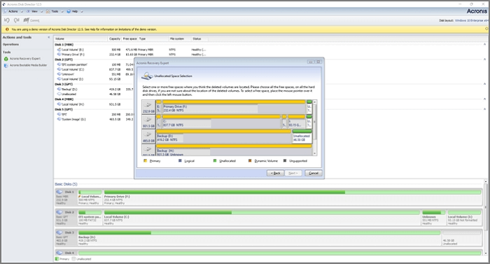 Acronis 디스크 디렉터