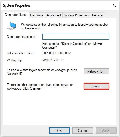 사용자 이름 변경