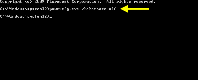 최대 절전 모드 비활성화