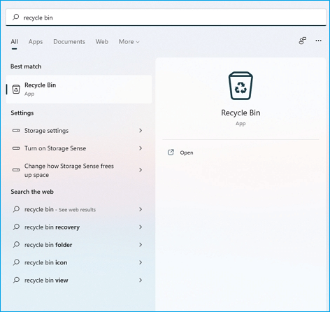 재활용 Bing Windows 찾기