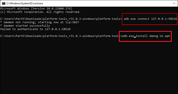 Windows 11에 APK 설치