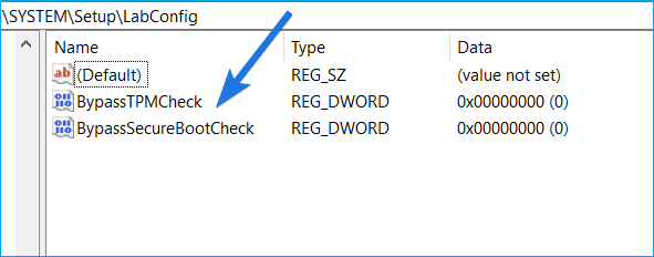 BypassTPMCheck 이름 바꾸기