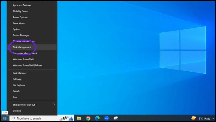 오른쪽 클릭 시작