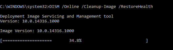 수정 sfc는 DSIM으로 복구할 수 없습니다.