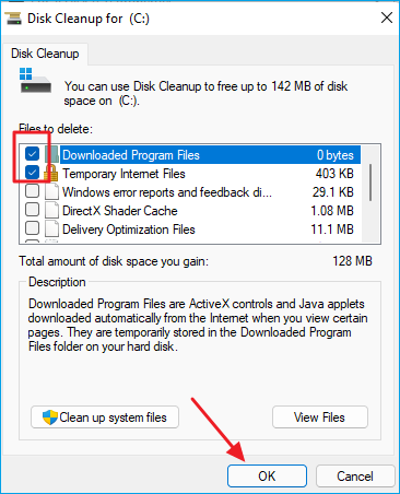 파일 선택 확인 클릭