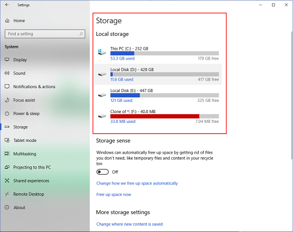 임시 파일 설정 1