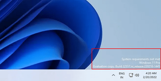 Windows 11 워터마크 이미지