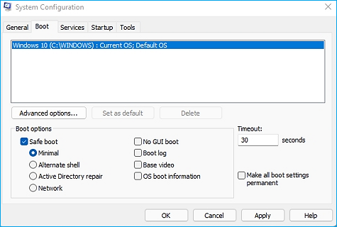 안전 모드로 부팅